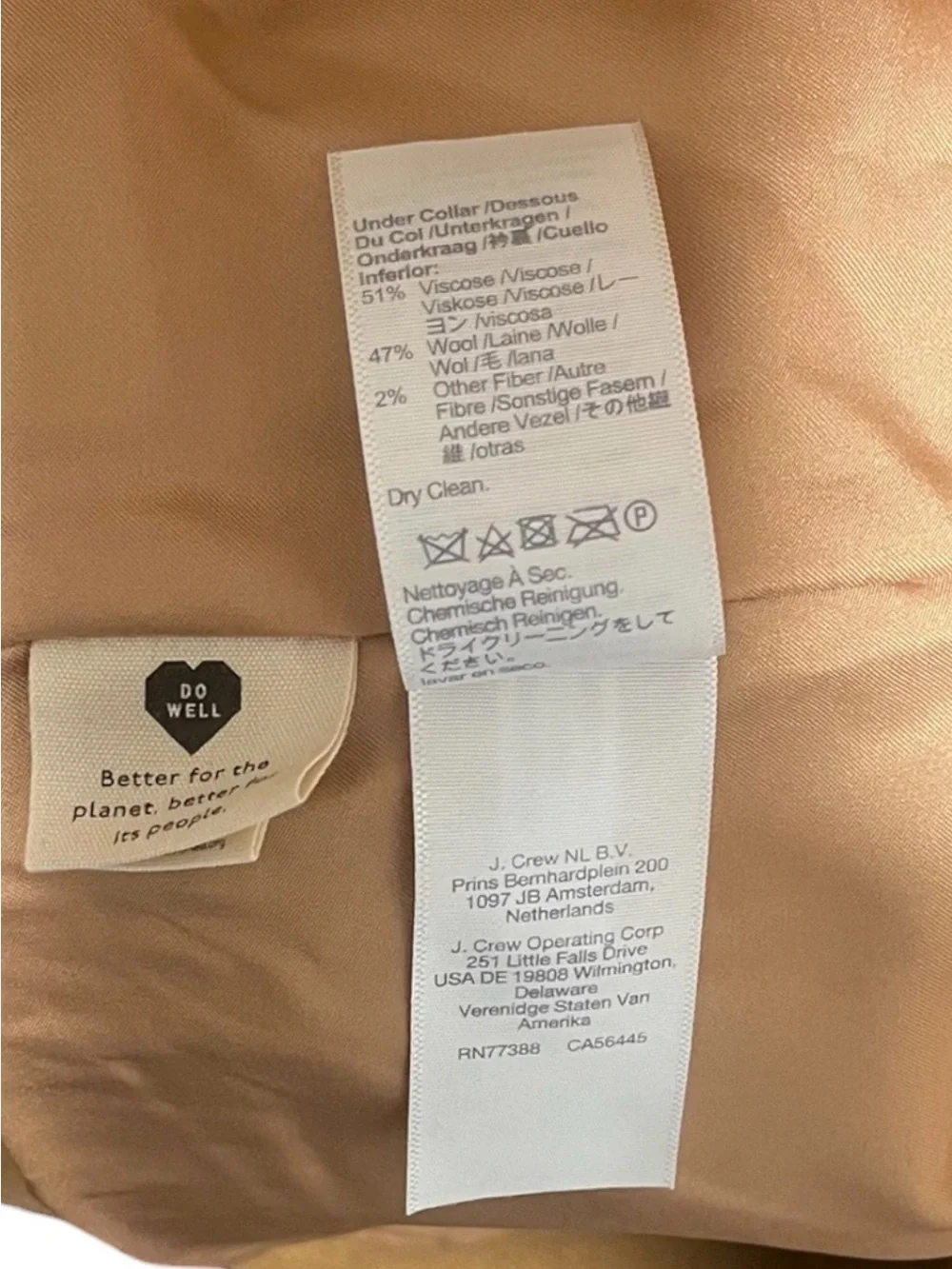 Madewell Haydon Coat 1X Heather Toffee Wool Cashmere Insuluxe Plus